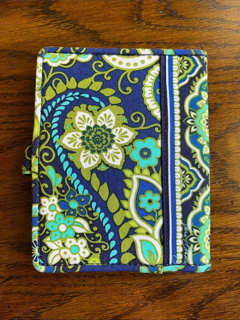 Vera Bradley Passport Holder Rhythm and Blues Pattern